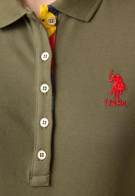 Kadın Haki Polo Yaka T-Shirt - 50198886129