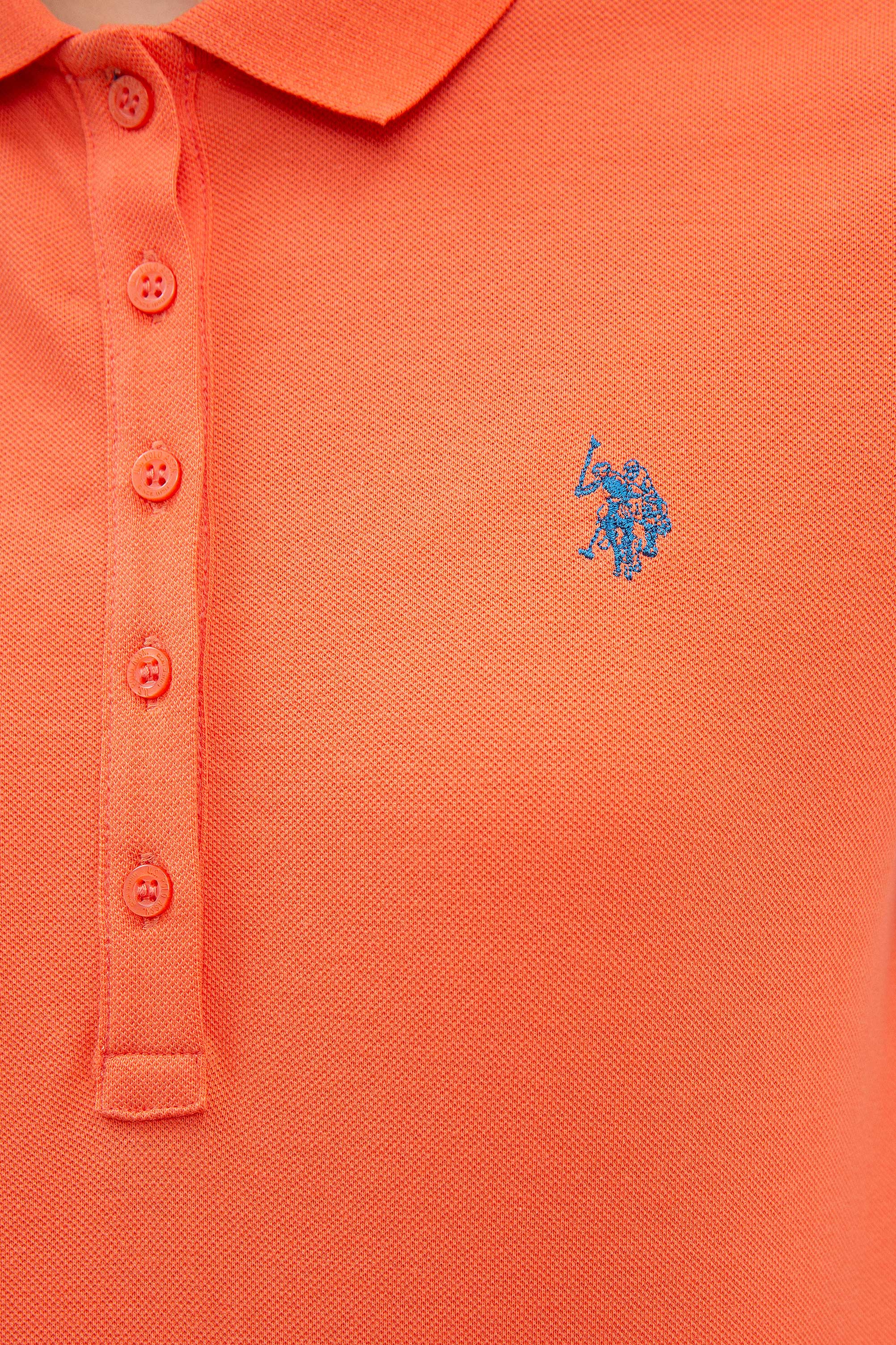 Kadın Somon Polo Yaka T-Shirt