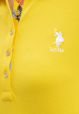 Kadın Sarı Polo Yaka T-Shirt - 50198886204