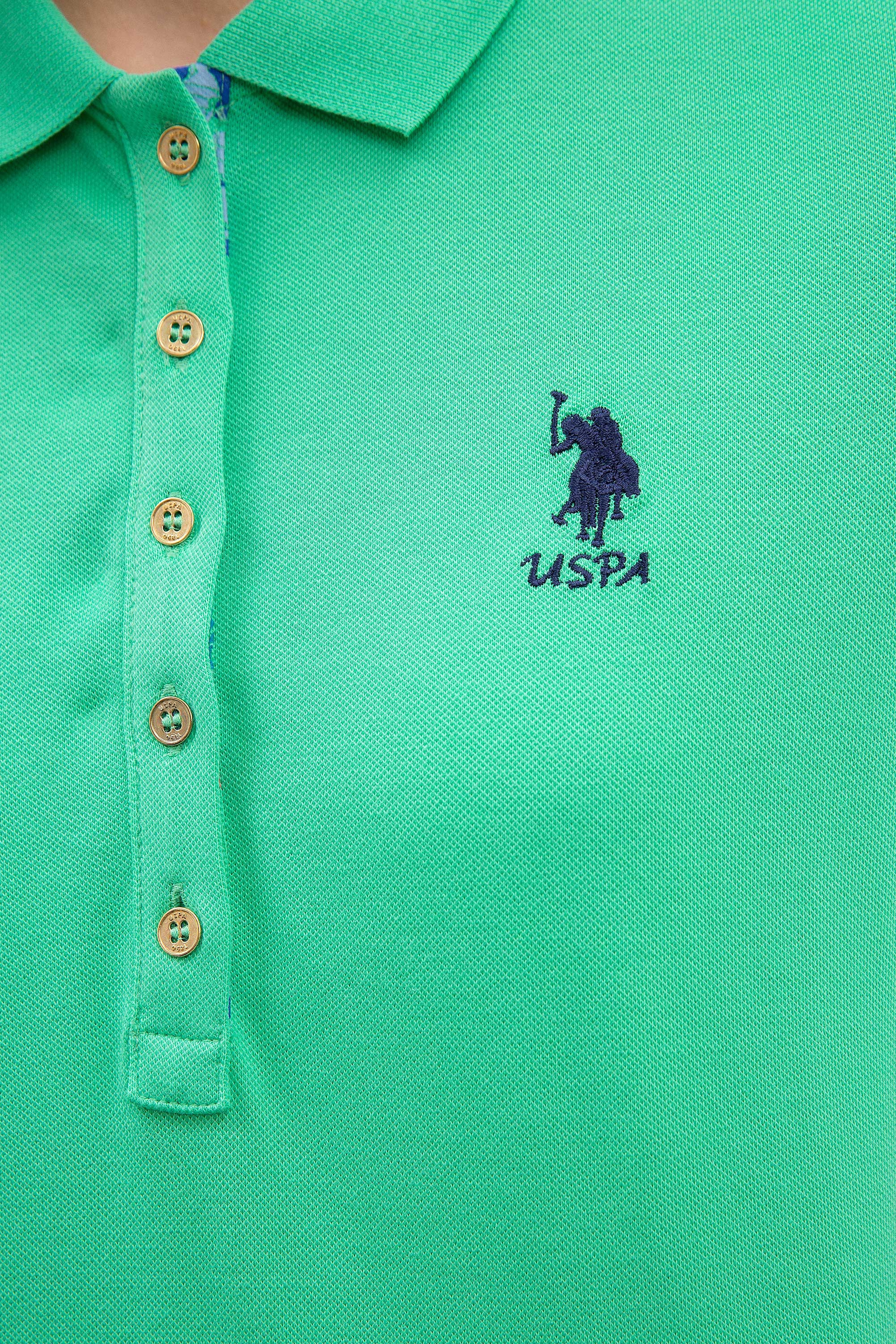 Kadın Yeşil Basic T-Shirt - Image 5