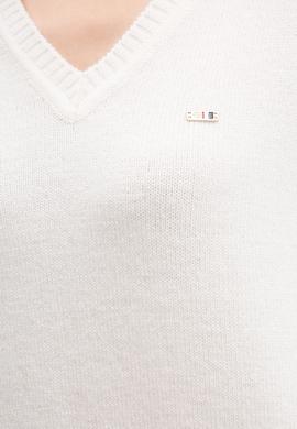 Kadın Beyaz Triko Kazak - 50209468015