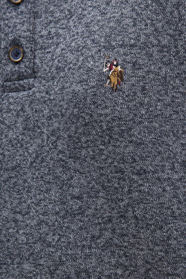 Erkek Lacivert Dik Yaka Sweatshirt - 50209243001