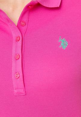 Kadın Pembe Polo Yaka T-Shirt Basic - 50202756137