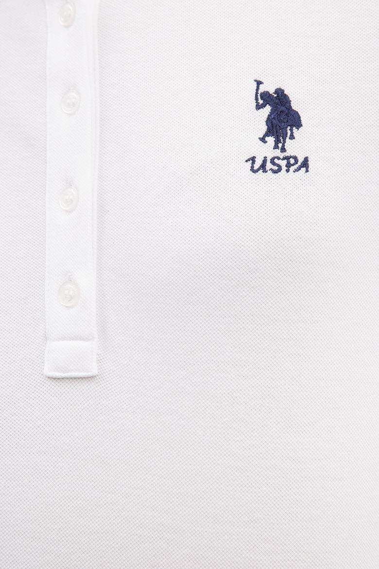 Kadın Beyaz Polo Yaka T-Shirt Basic - 50202692004