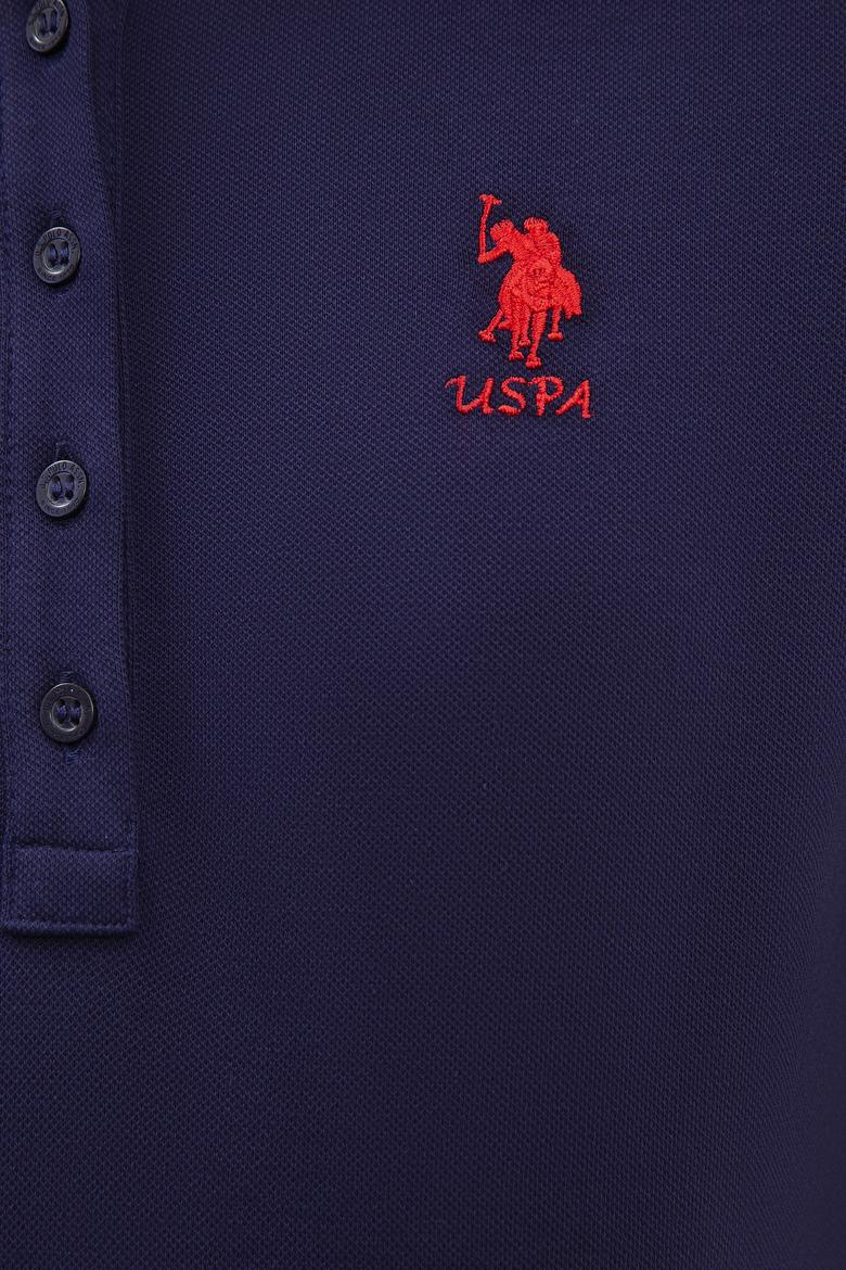 Kadın Lacivert Polo Yaka T-Shirt Basic - 50202692017