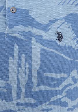 Erkek Açık İndigo Polo Yaka T-Shirt - 50203005021