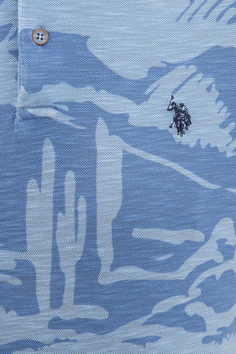 Erkek Açık İndigo Polo Yaka T-Shirt - 50203005021