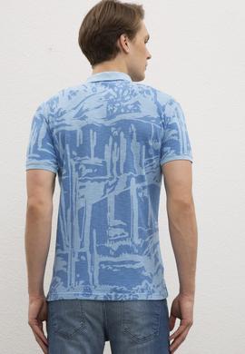 Erkek Açık İndigo Polo Yaka T-Shirt - 50203005021