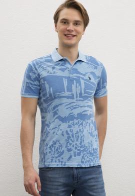 Erkek Açık İndigo Polo Yaka T-Shirt - 50203005021