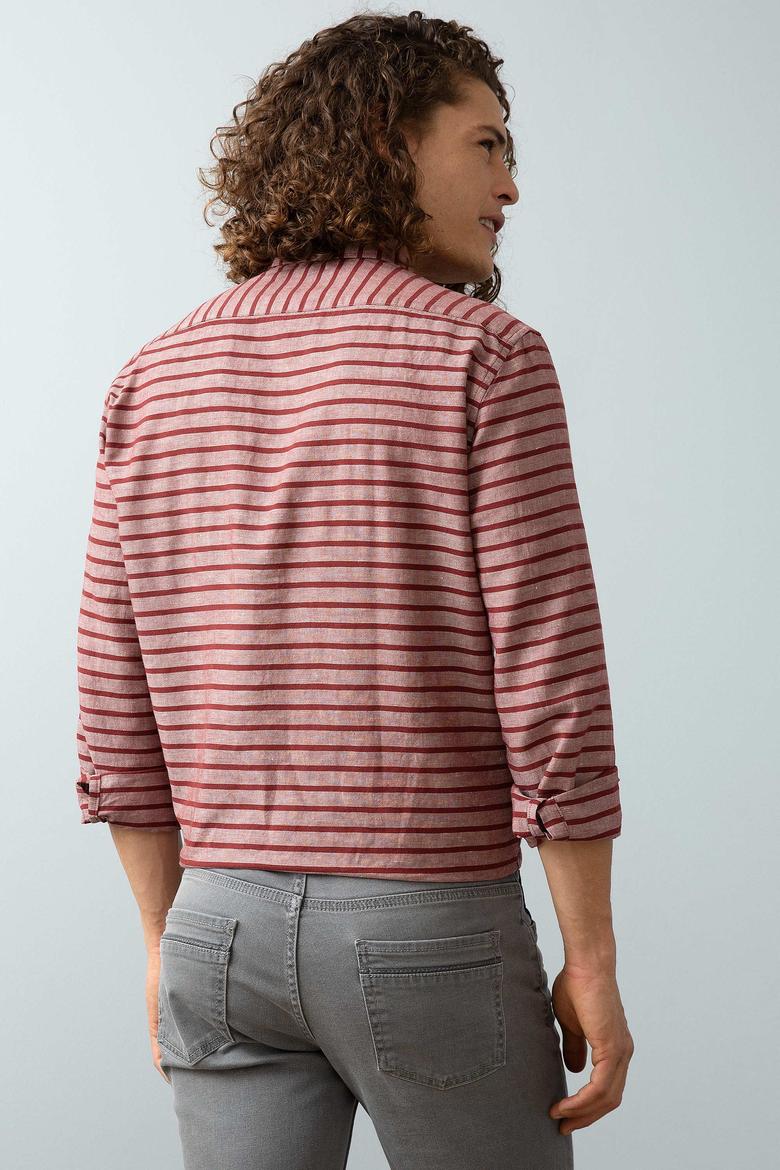 Kırmızı Gömlek Uzunkol - 50202618002