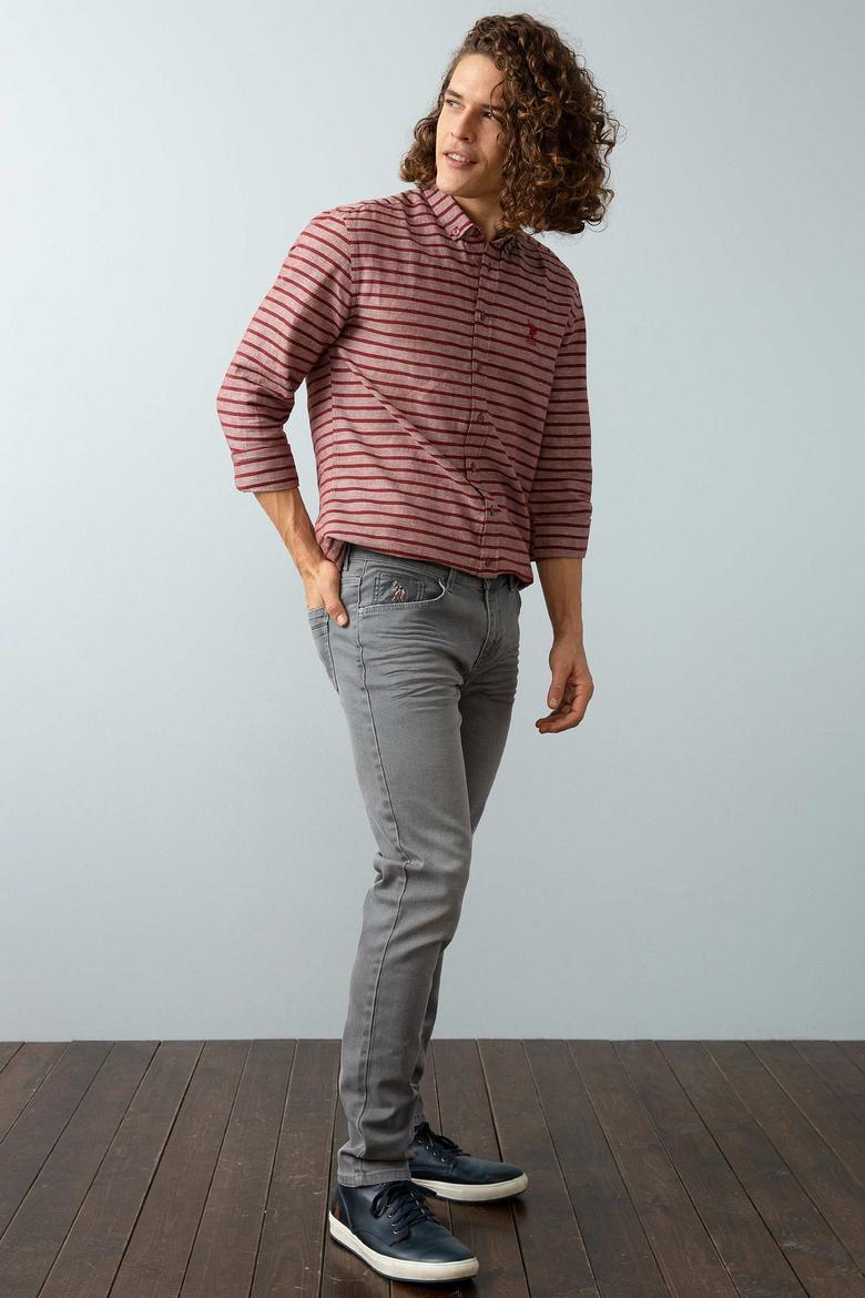 Kırmızı Gömlek Uzunkol - 50202618002