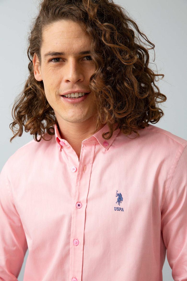 Erkek Pembe Gömlek Uzunkol - 50209139027