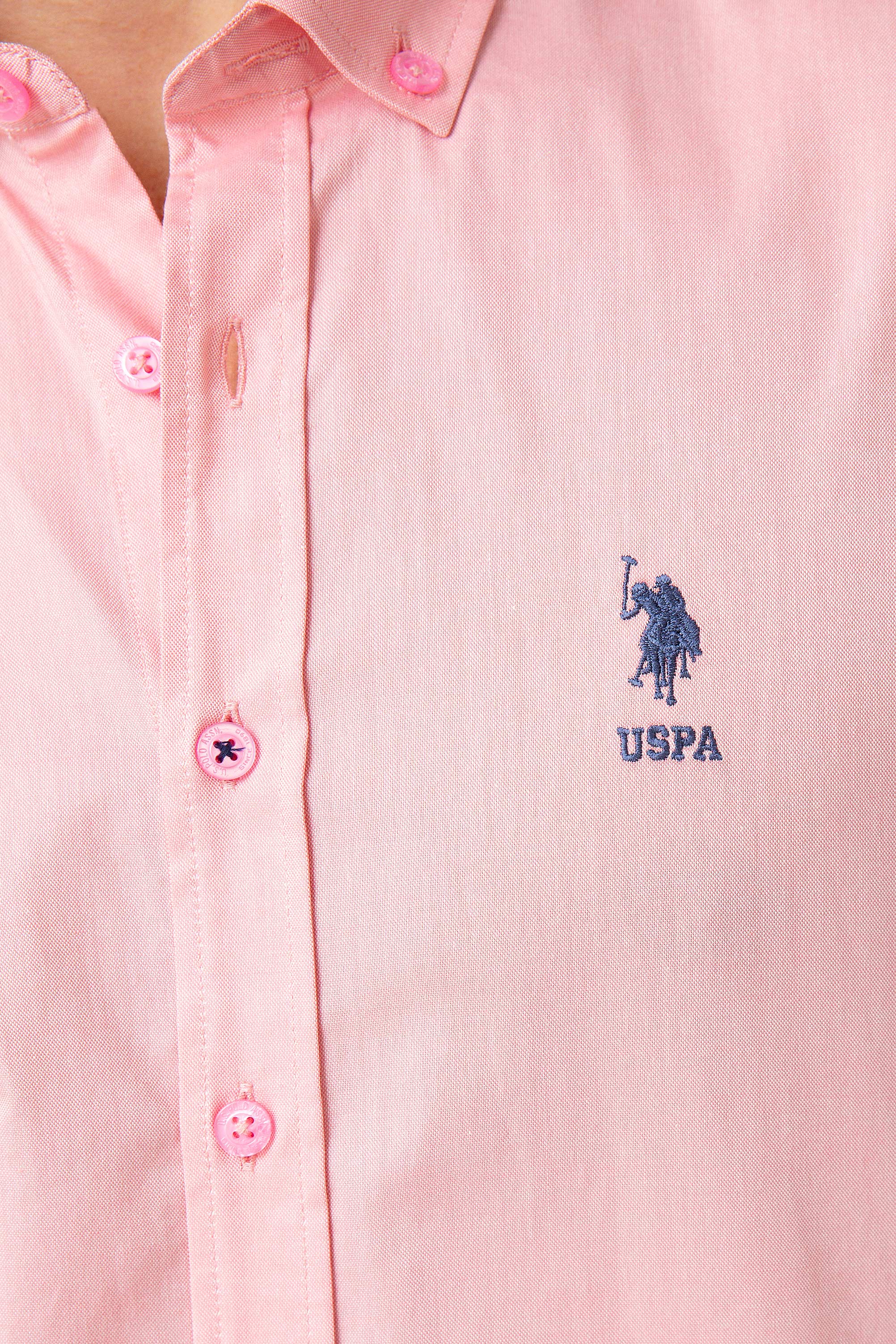 Erkek Pembe Gömlek Uzunkol - Image 5