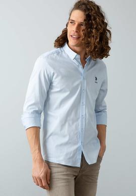 Erkek Mavi Gömlek Uzunkol - 50209139007