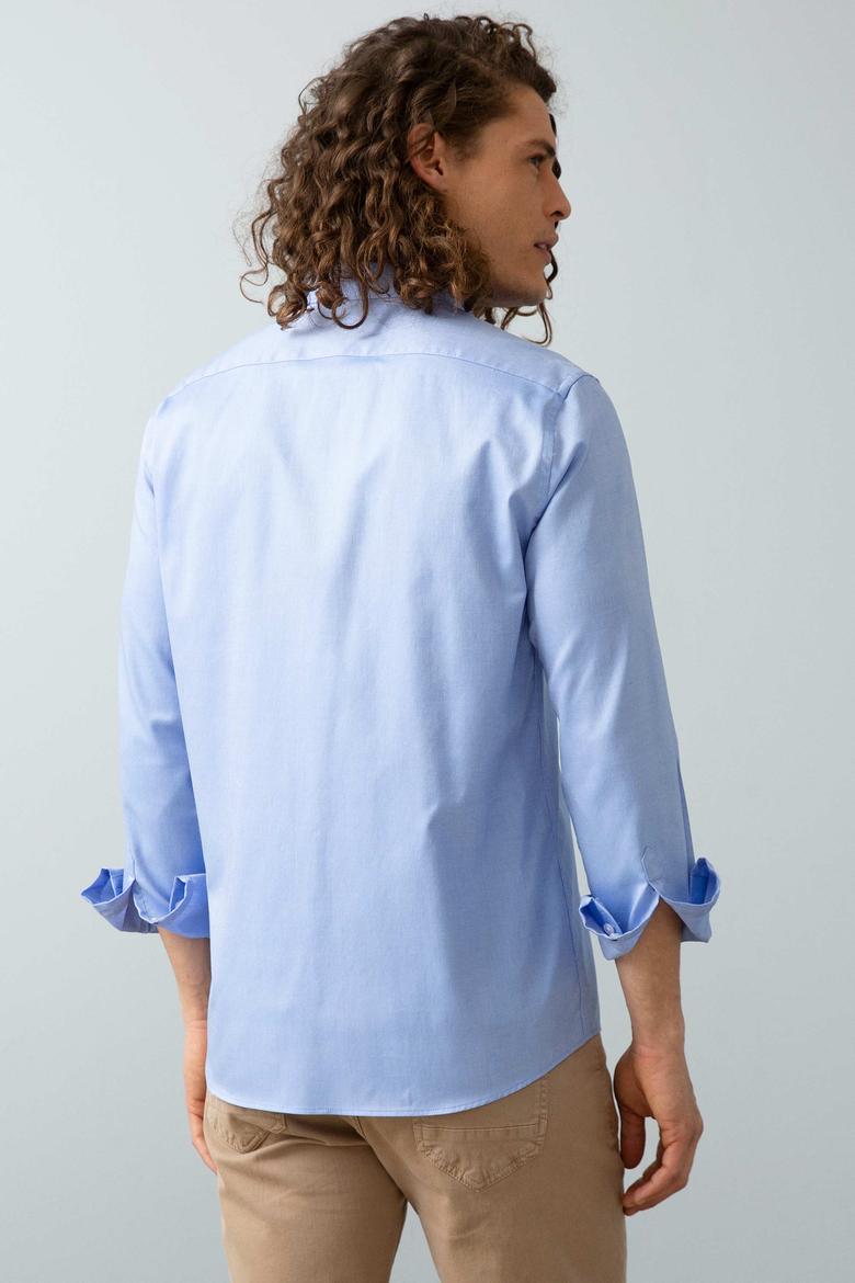 Erkek Mavi Gömlek Uzunkol - 50209139043