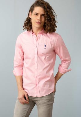 Erkek Pembe Gömlek Uzunkol - 50209139027