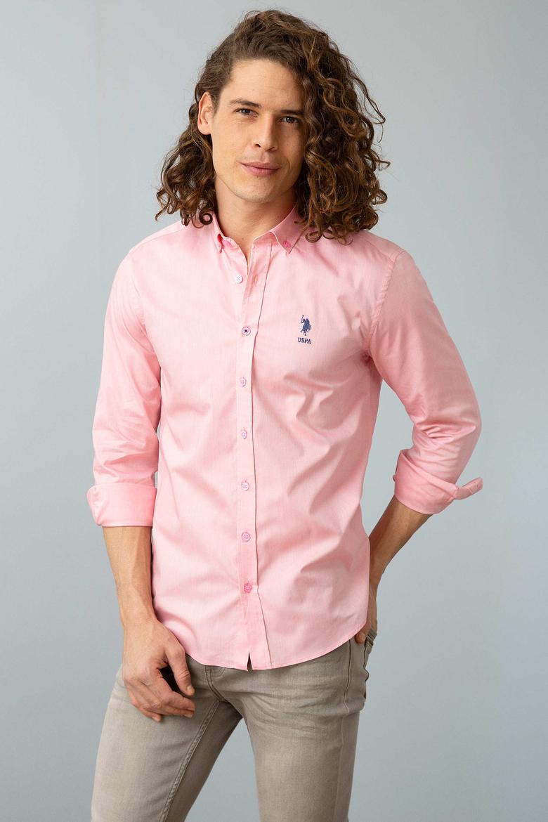 Erkek Pembe Gömlek Uzunkol - 50209139027