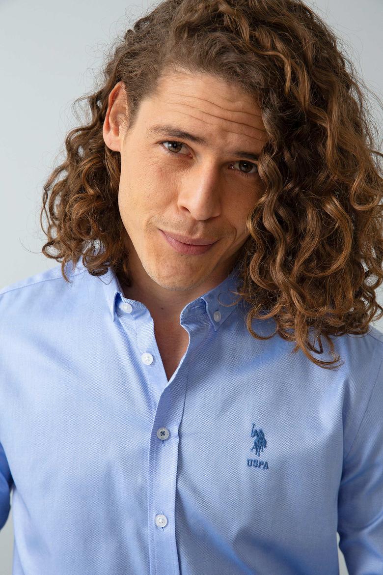 Erkek Mavi Gömlek Uzunkol - 50209139043