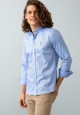 Erkek Mavi Gömlek Uzunkol - 50209139043