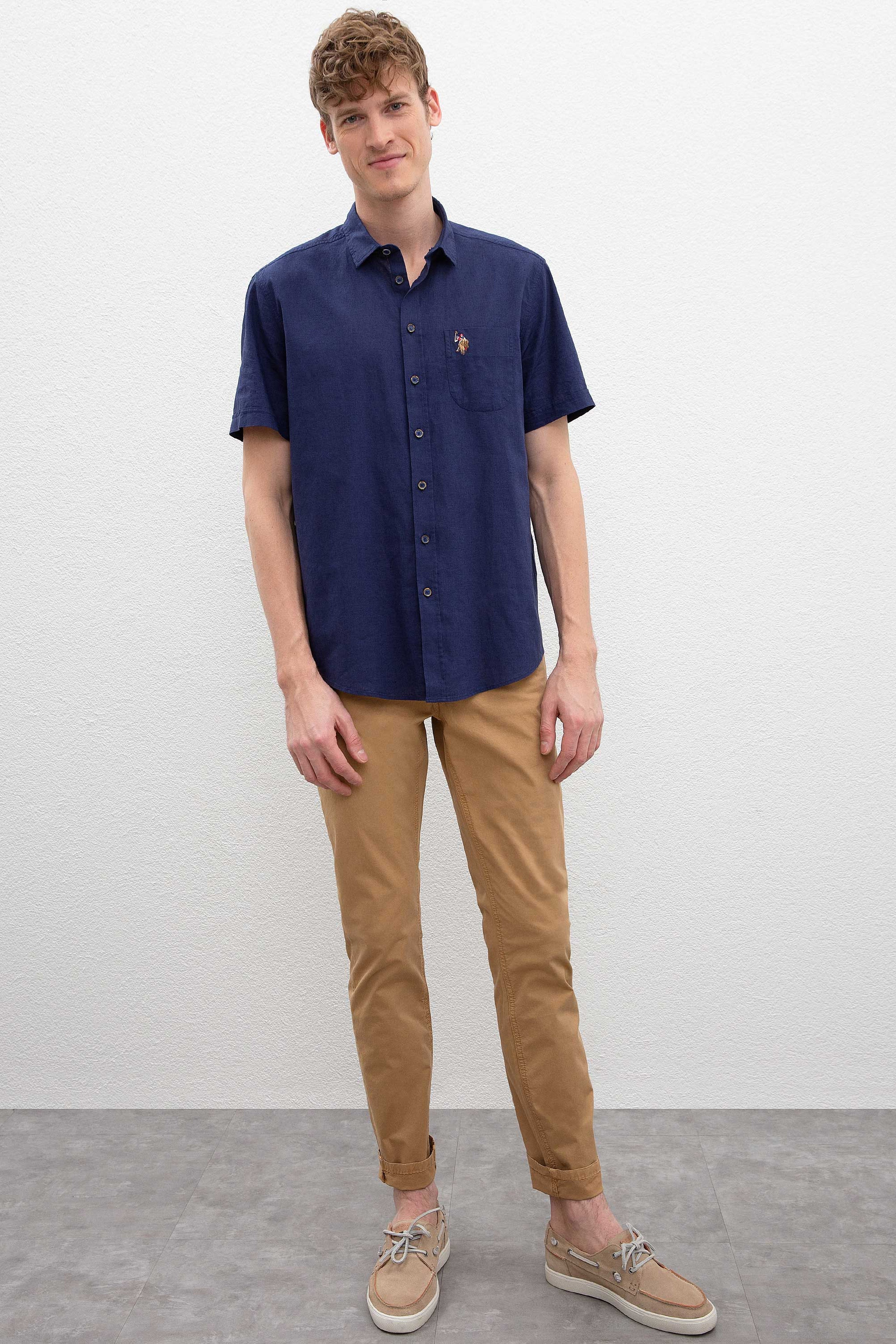 Erkek Camel Chinos - Image 1