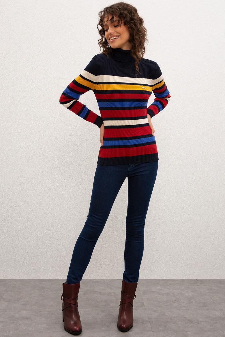 Kadın Lacivert Kazak - 50209795006