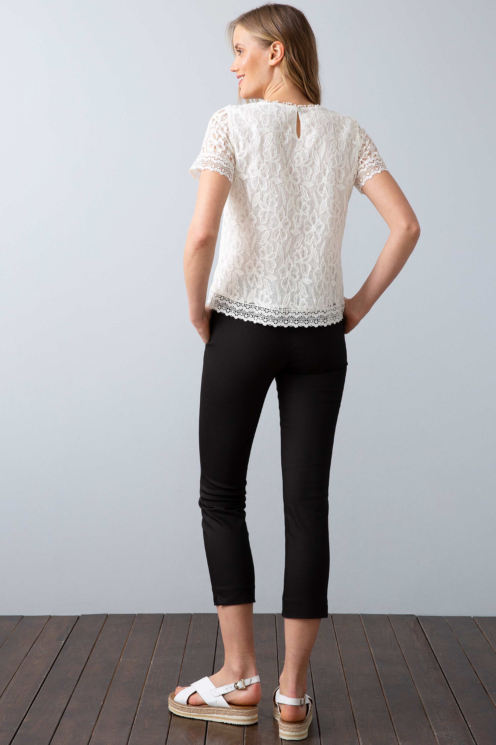 Kadın Siyah Spor Pantolon - Image 2
