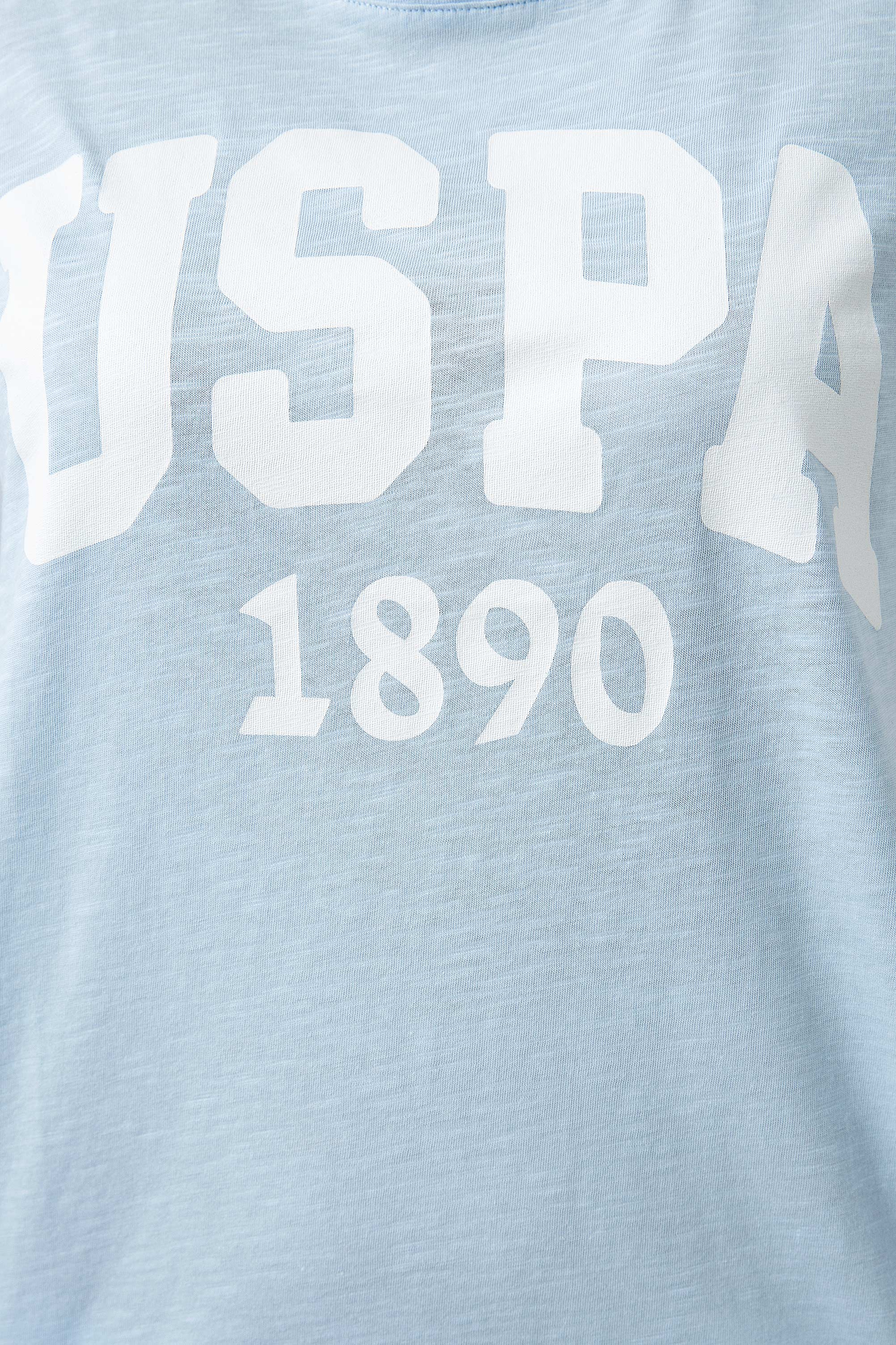 Kadın Mavi Bisiklet Yaka T-Shirt - Image 5