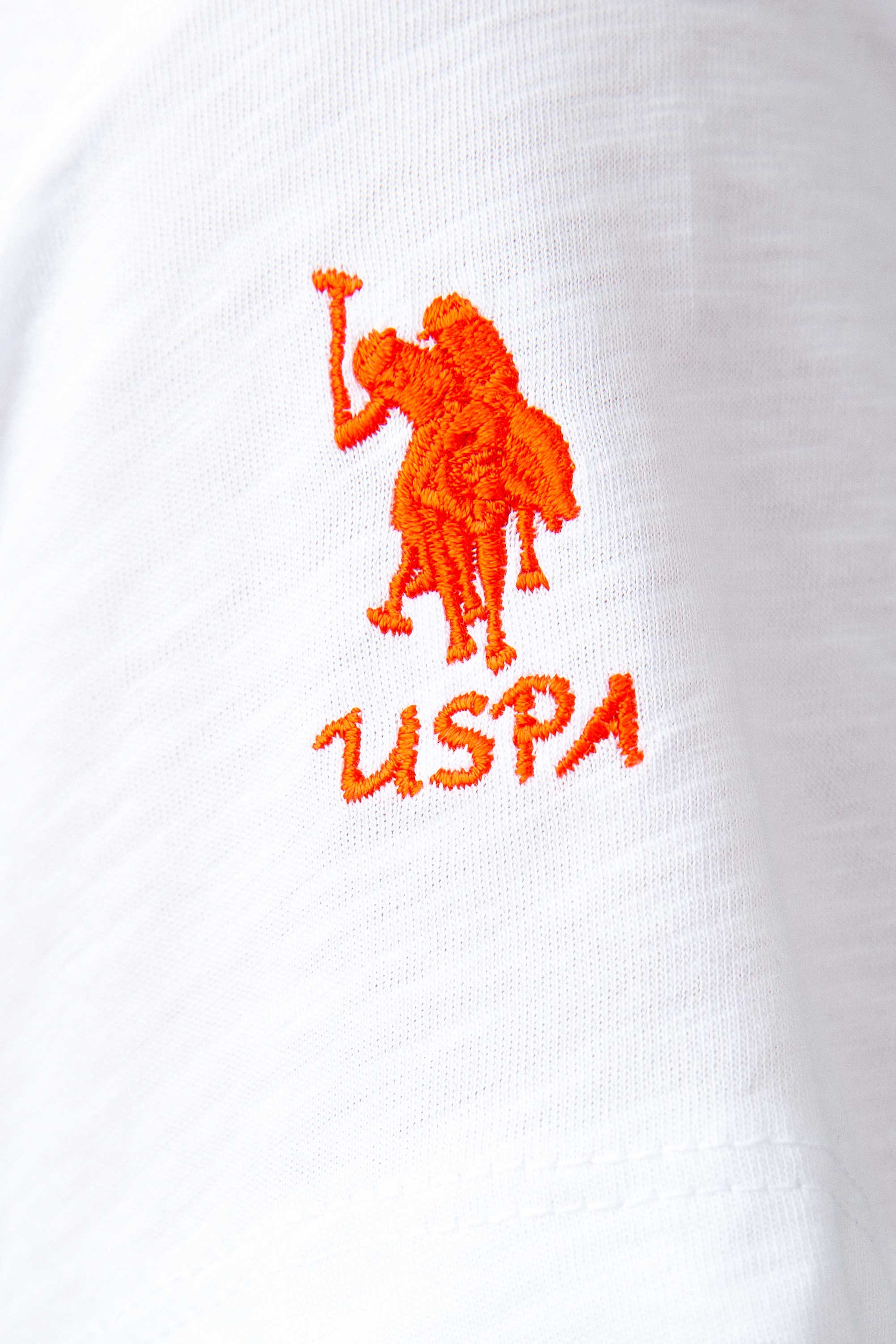 Kadın Beyaz Bisiklet Yaka T-Shirt - Image 5