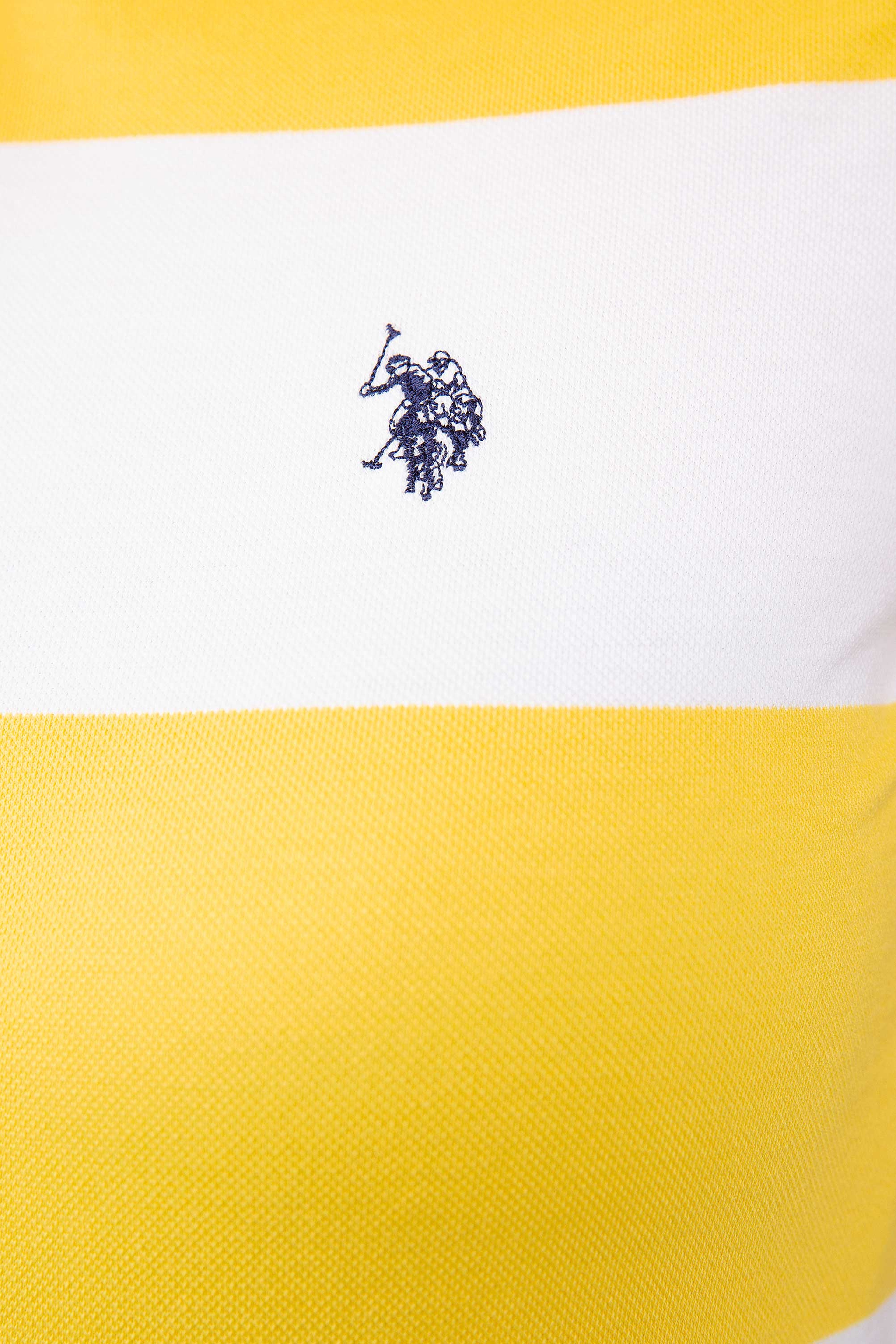 Kadın Sarı Polo Yaka T-Shirt - Image 6