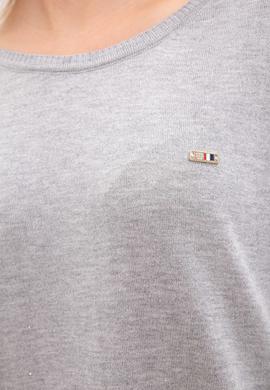 Kadın Gri Melanj Kazak - 50205598038