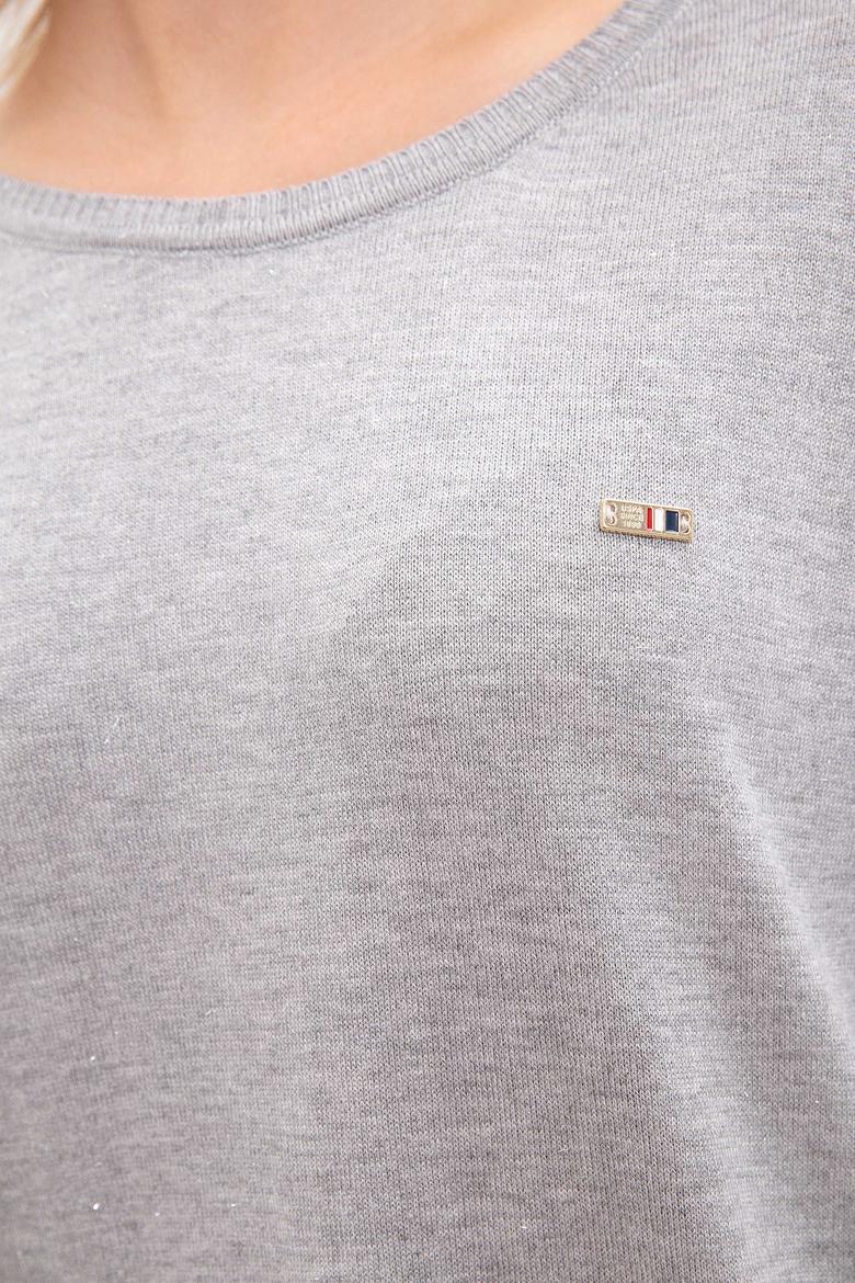 Kadın Gri Melanj Kazak - 50205598038