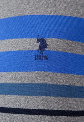 Erkek Gri Melanj Bisiklet Yaka Triko Kazak - 50205663016