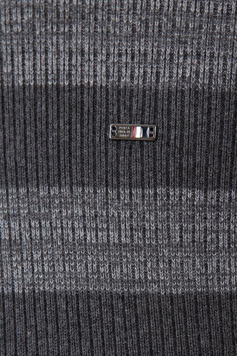 Erkek Antrasit Melanj Kazak - 50205668018