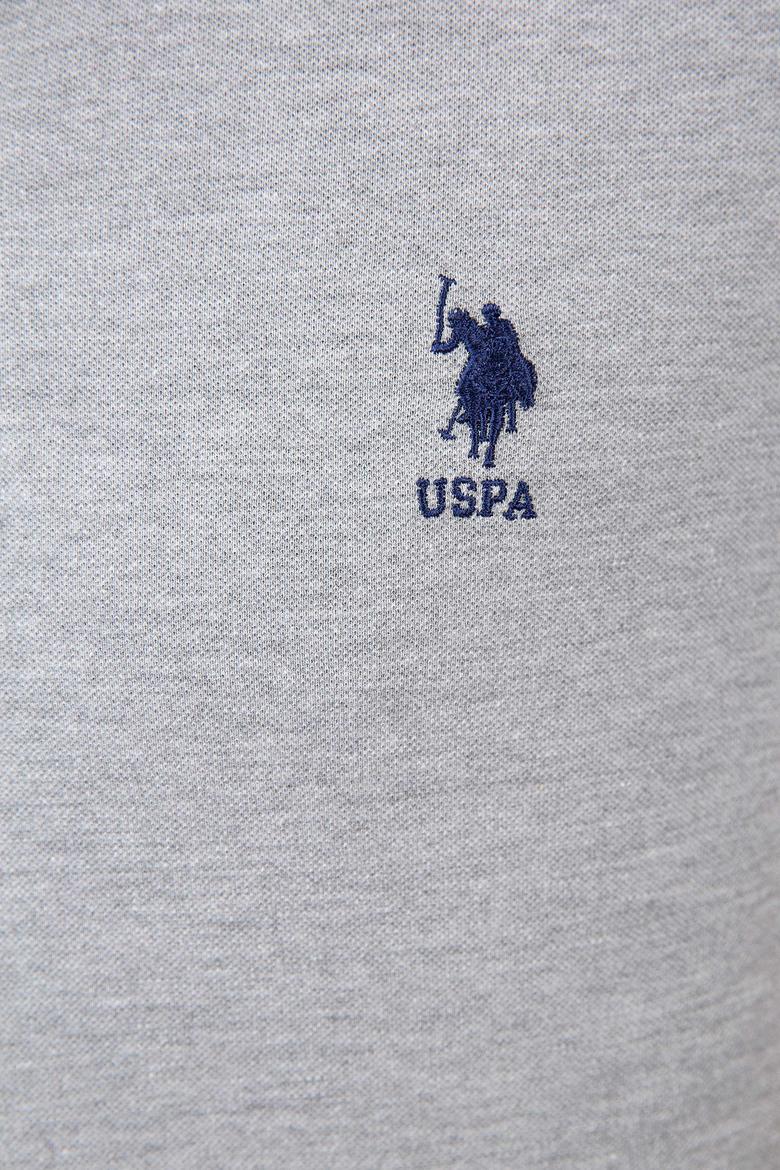 Erkek Gri Melanj Polo Yaka T-Shirt - 50206183021