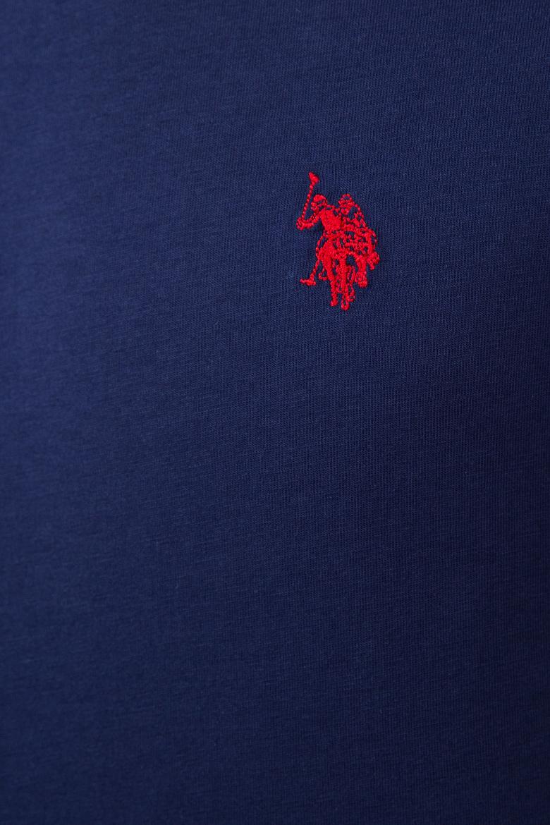 Erkek Lacivert Bisiklet Yaka T-Shirt Basic - 50206185001