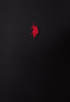 Erkek Siyah Bisiklet Yaka T-Shirt Basic - 50206185021