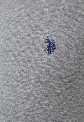 Erkek Gri Melanj Bisiklet Yaka Triko Kazak Basic - 50211240034