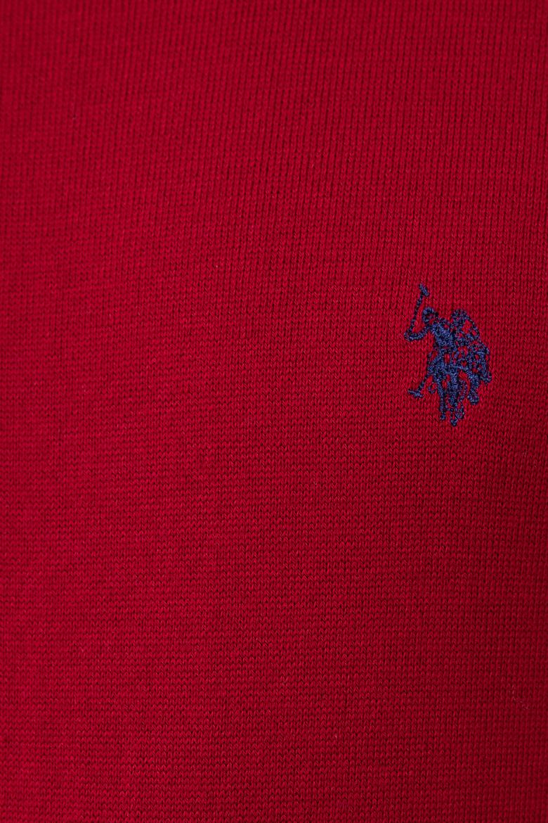 Erkek Bordo Bisiklet Yaka Triko Kazak Basic - 50211240052