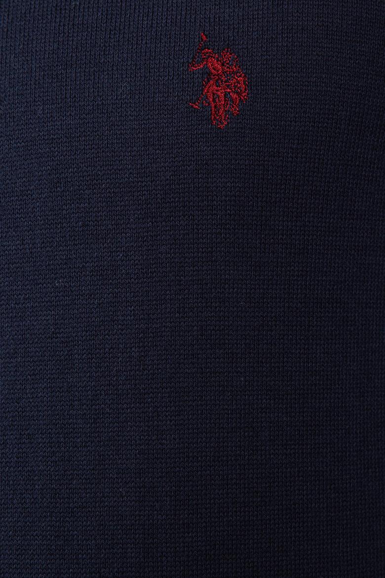 Erkek Lacivert Bisiklet Yaka Triko Kazak Basic - 50211240077