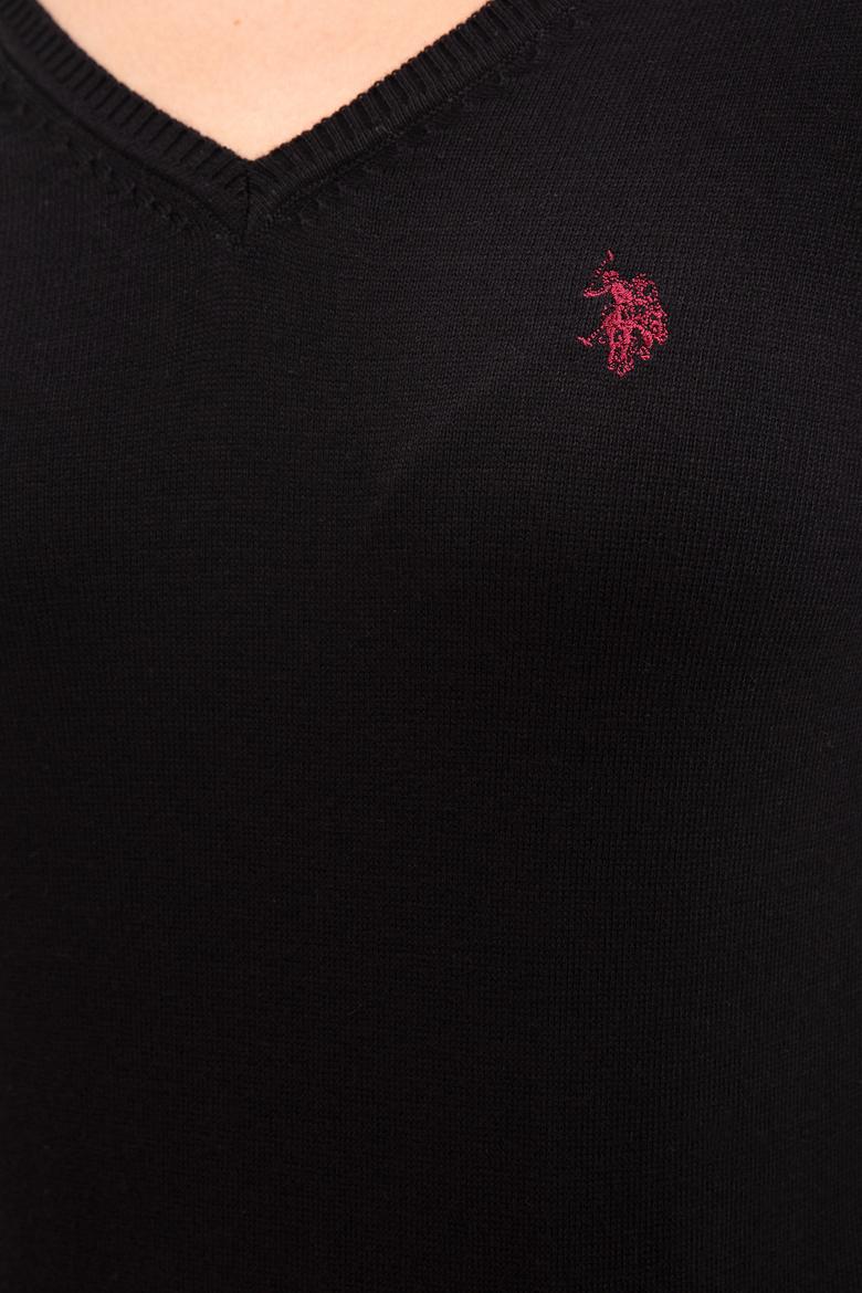 Kadın Siyah Basic Kazak - 50211243031