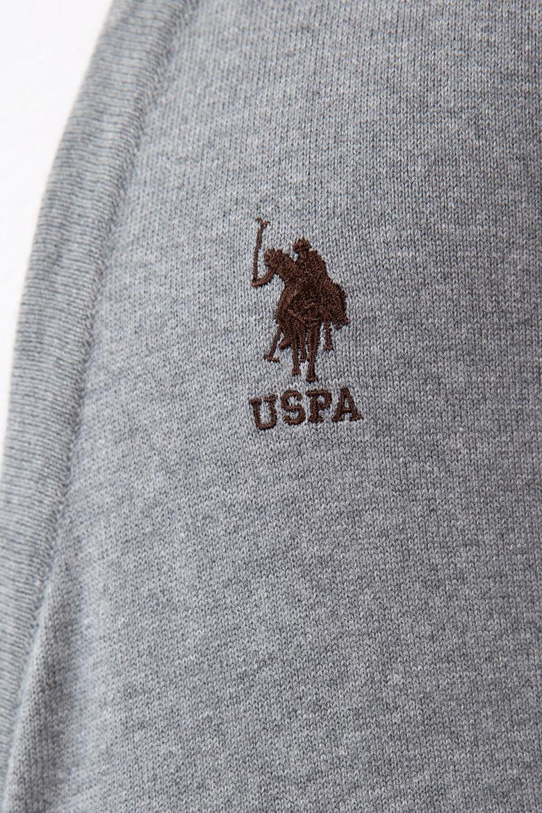 Erkek Gri Melanj  Triko Hırka - 50211250036