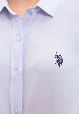 Kadın Mavi Gömlek Uzunkol Basic - 50217689010