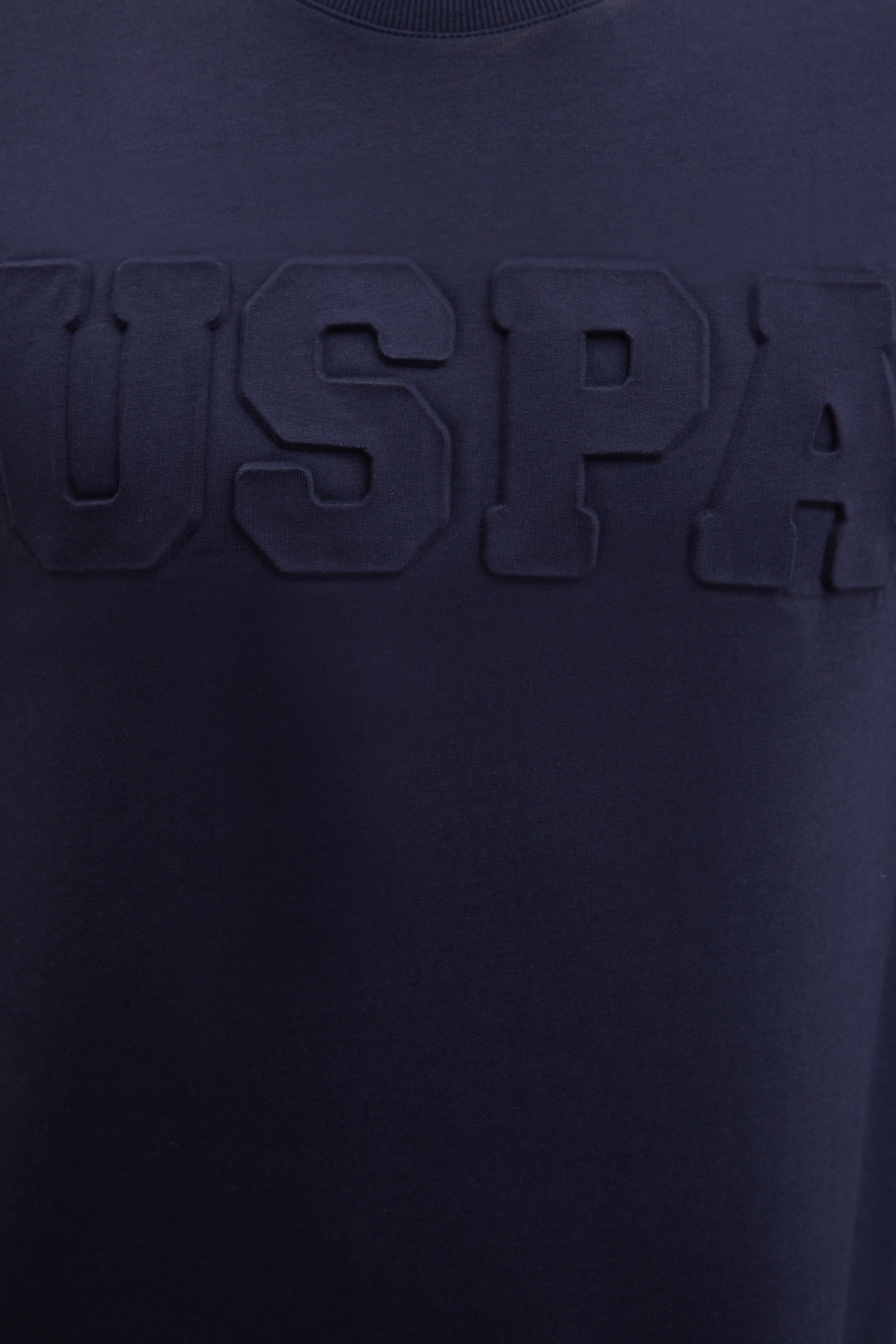 Erkek Lacivert Bisiklet Yaka Sweatshirt Basic - Image 4