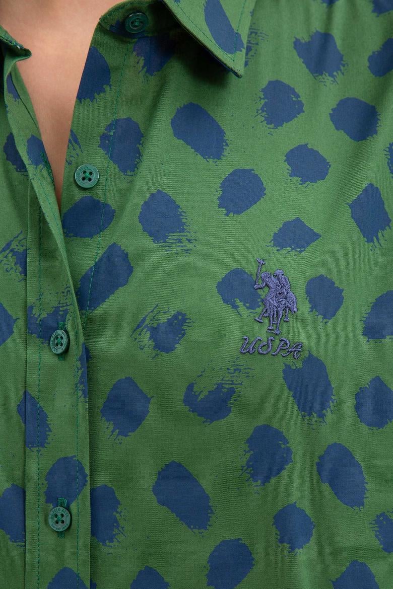 Kadın Yeşil Gömlek Uzunkol - 50207970035