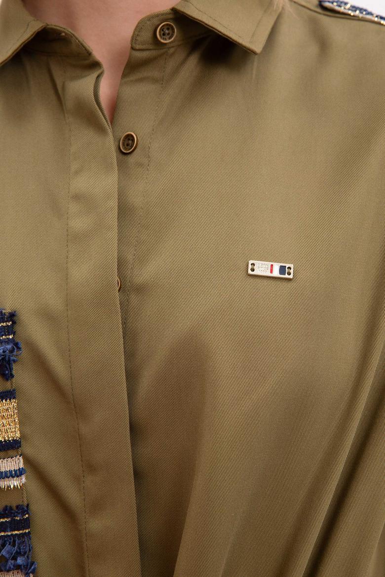 Kadın Yeşil Gömlek Uzunkol - 50207142005