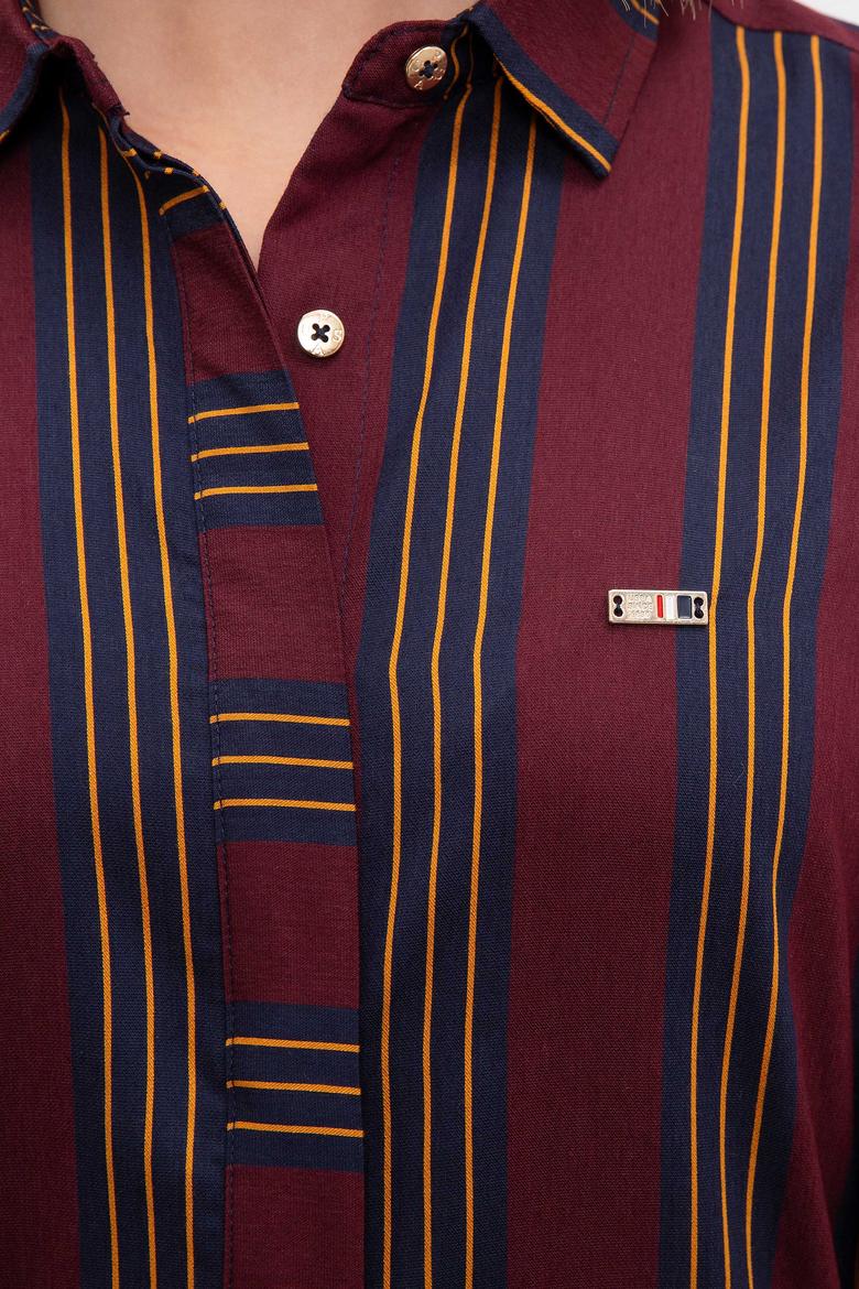 Kadın Kırmızı Dokuma Elbise - 50207466003