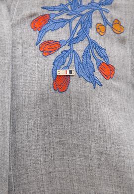 Kadın Gri Dokuma Elbise - 50207462011