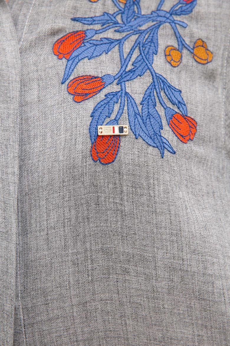 Kadın Gri Dokuma Elbise - 50207462011