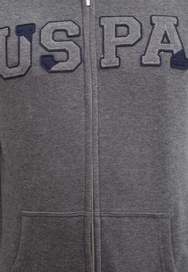 Erkek Antrasit Melanj Kapüşonlu Fermuarlı Sweatshirt - 50207307030