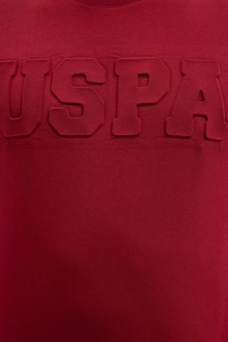 Erkek Bordo Bisiklet Yaka Sweatshirt Basic - 50207326046